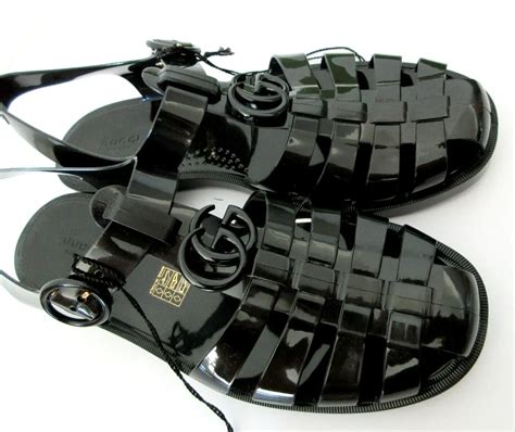 yg gucci jelly sandals|Gucci unisex sandals.